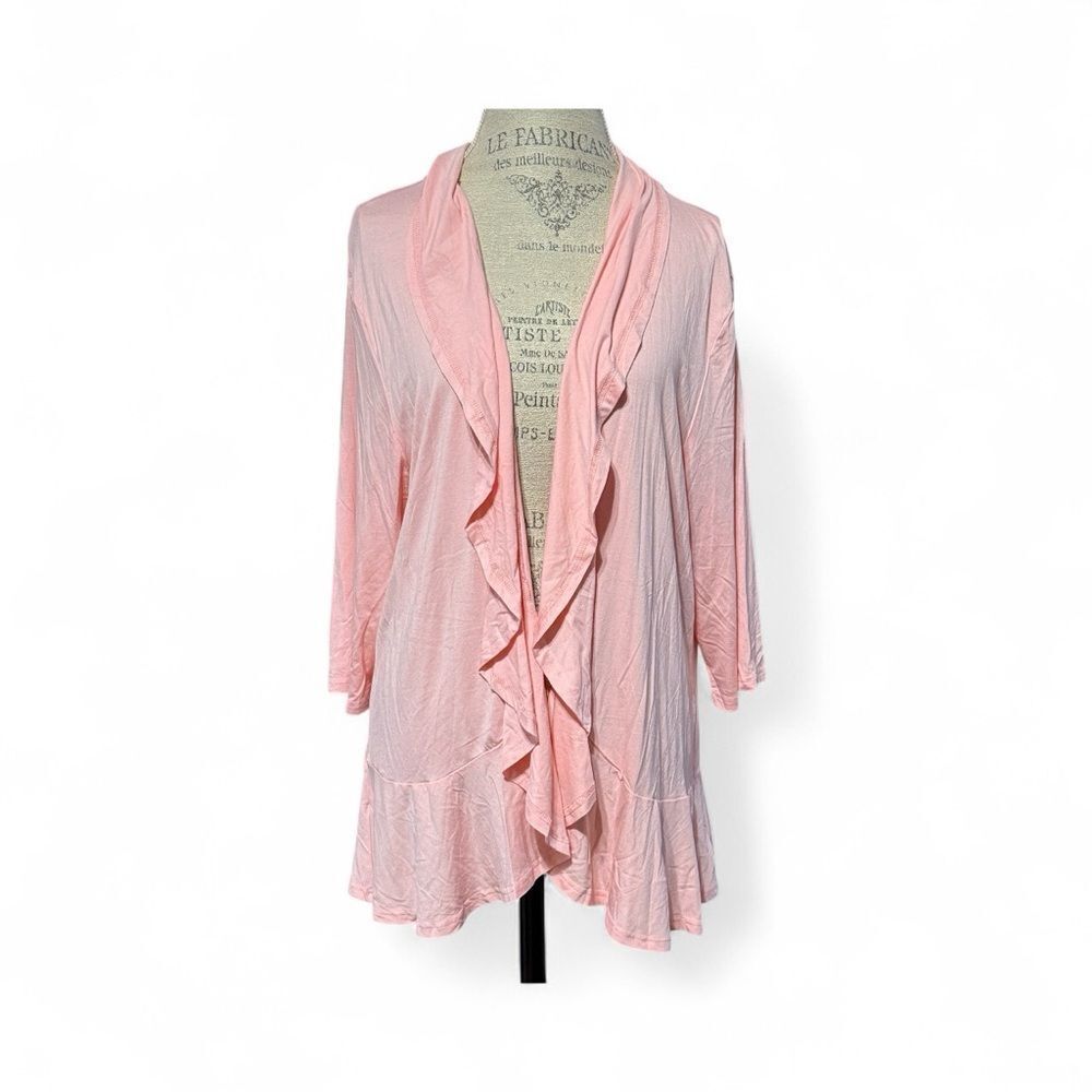 NWT Bluetime Lightweight Cardigan Peach Size Large